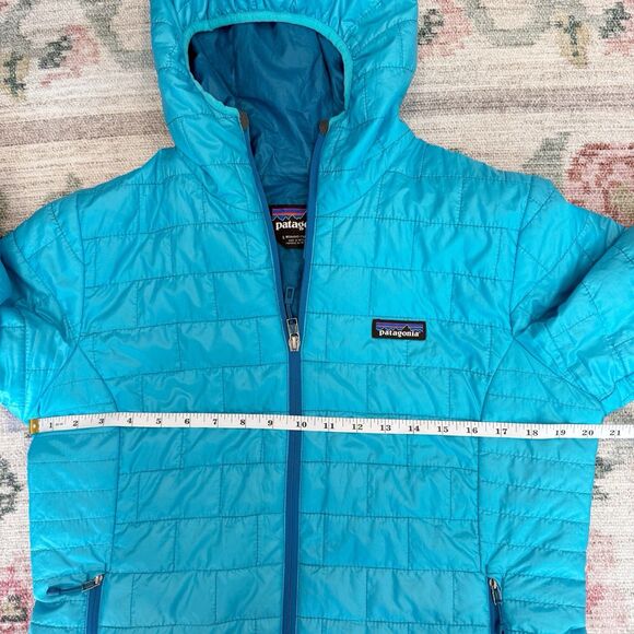 Patagonia Womens Nano Puff Hoody Full Zip Jacket Size Large Insulated Hiking - Picture 7 of 11